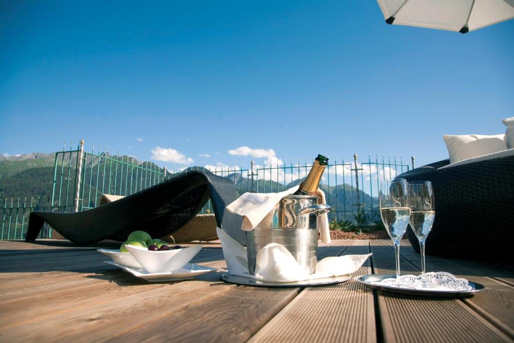 Wellnessresidenz Schalber Hotell Serfaus Exteriör bild